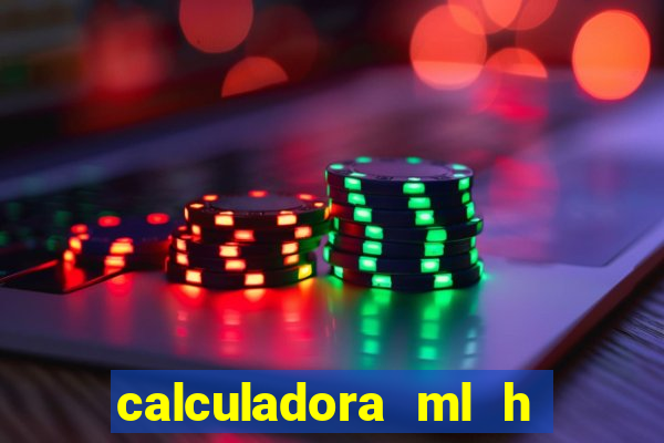 calculadora ml h para mcg kg min